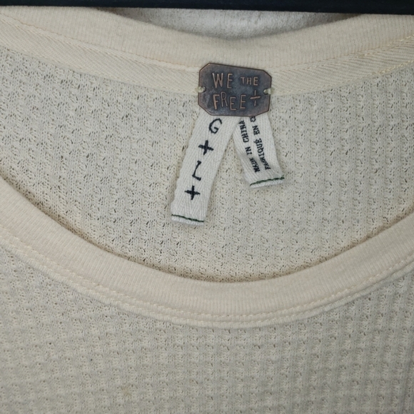 💜Free People Diamond Dozen Waffle Knit - Picture 4 of 6